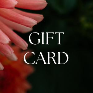 image of a butch g dahlia with the words gift card written on top